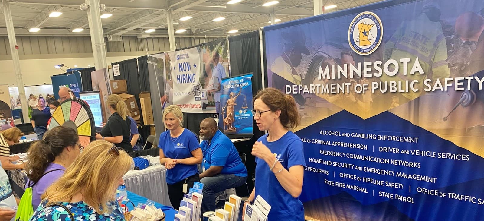 A photo of DPS staff at the State Fair