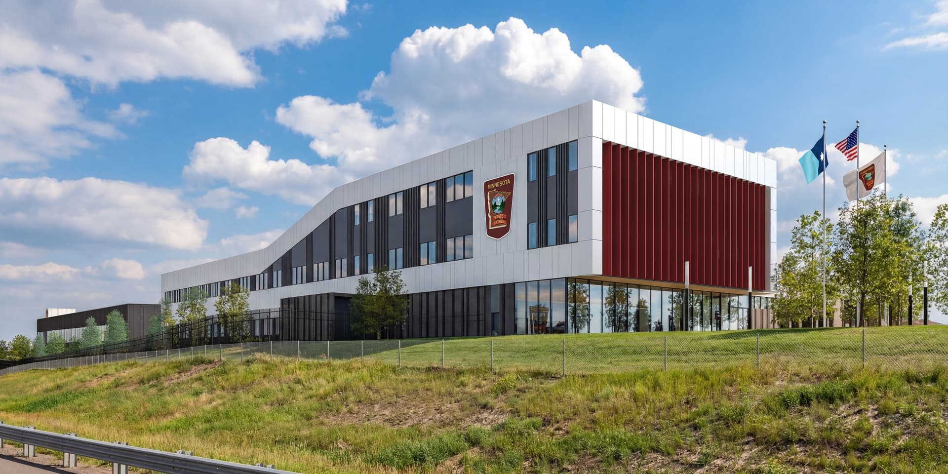 rendering of what the new Minnesota State Patrol Headquaters building will look like