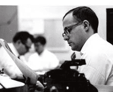 Henry Owen with United Press International staff in 1963